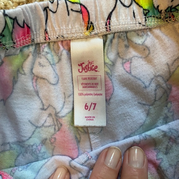 🔴 3/$10 - Kid’s Justice Unicorn “G” PJ Set - Picture 6 of 8